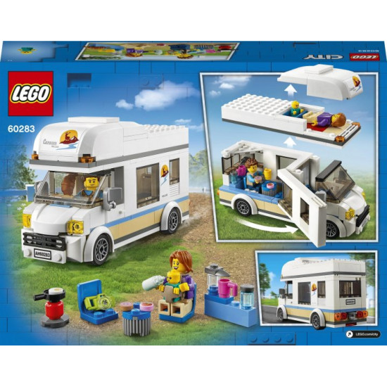 Конструктор LEGO City Great Vehicles Каникулы в доме на колесах 190 деталей (60283) Конструктор LEGO City Great Vehicles Каникулы в доме на колесах 190 деталей (60283)