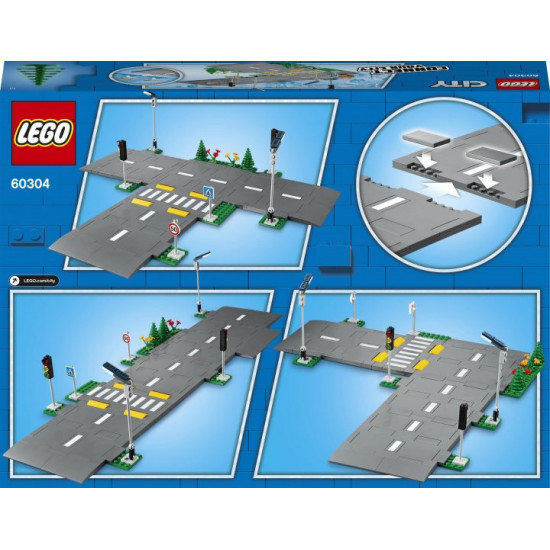 Конструктор LEGO City Town Дорожні плити 112 деталей (60304) Конструктор LEGO City Town Дорожні плити 112 деталей (60304)
