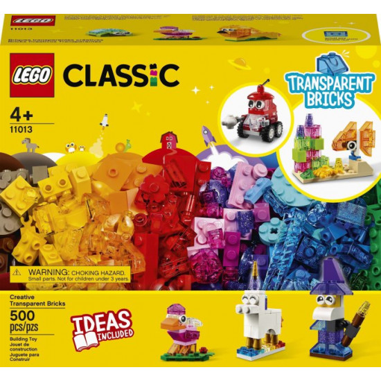 Конструктор LEGO Classic Прозорі кубики для творчості 500 деталей (11013) Конструктор LEGO Classic Прозорі кубики для творчості 500 деталей (11013)