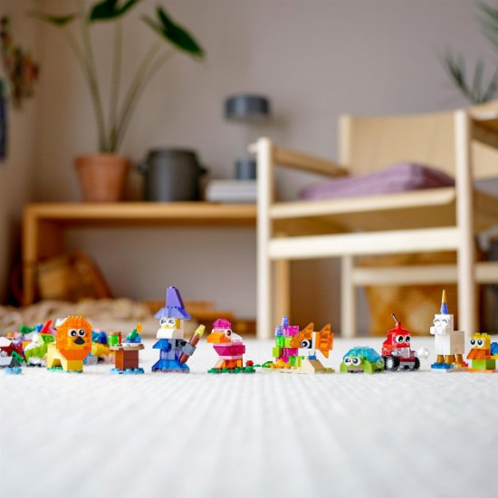 Конструктор LEGO Classic Прозорі кубики для творчості 500 деталей (11013) Конструктор LEGO Classic Прозорі кубики для творчості 500 деталей (11013)