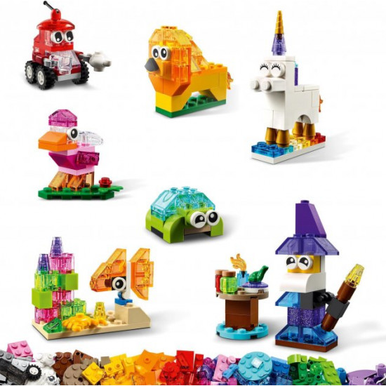 Конструктор LEGO Classic Прозорі кубики для творчості 500 деталей (11013) Конструктор LEGO Classic Прозорі кубики для творчості 500 деталей (11013)