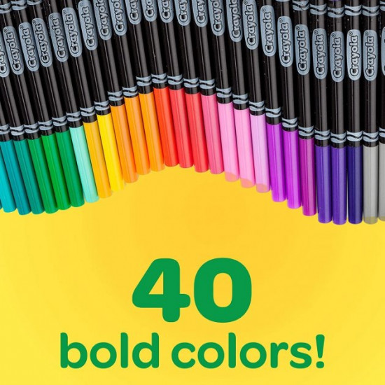 Набор лайнеров Crayola Fine Line Markers 40 штук (58-7715) Набор лайнеров Crayola Fine Line Markers 40 штук (58-7715)