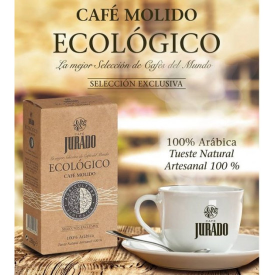 Молота кава Jurado Ecologico 250 гр Молота кава Jurado Ecologico 250 гр