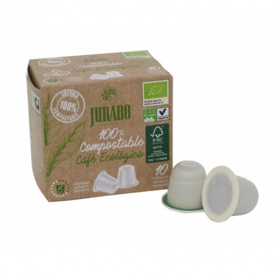 Кава в капсулах Jurado Nespresso Ecológico BIO Кава в капсулах Jurado Nespresso Ecológico BIO