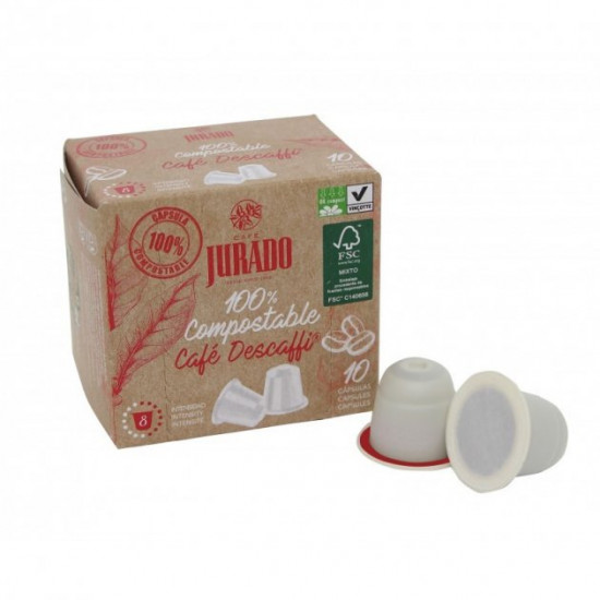 Кава в капсулах Jurado Nespresso Descafeinado BIO Кава в капсулах Jurado Nespresso Descafeinado BIO