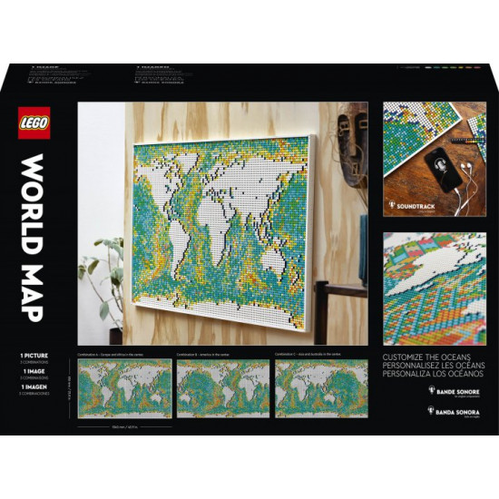 Конструктор LEGO Art Карта світу 11695 деталей (31203) Конструктор LEGO Art Карта світу 11695 деталей (31203)