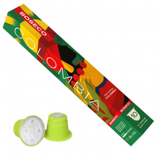 Кава в капсулах Nespresso BOSECO Colombia 10 шт Кава в капсулах Nespresso BOSECO Colombia 10 шт