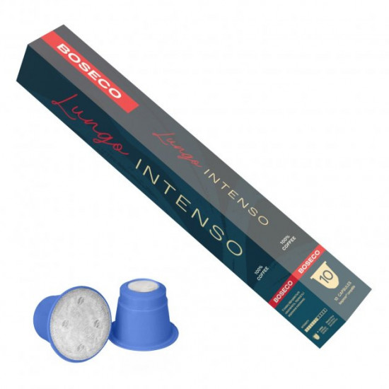 Кава натуральна мелена в капсулах Boseco Lungo Intenso (10 капсул/формат Nespresso) Кава натуральна мелена в капсулах Boseco Lungo Intenso (10 капсул/формат Nespresso)
