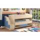 Двоярусне ліжко KidsBunkBed K-061 венге світлий зелена вода 243х94х115 см Двоярусне ліжко KidsBunkBed K-061 венге світлий зелена вода 243х94х115 см