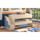 Двоярусне ліжко KidsBunkBed K-061 венге світлий зелена вода 243х94х115 см Двоярусне ліжко KidsBunkBed K-061 венге світлий зелена вода 243х94х115 см