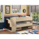 Двоярусне ліжко KidsBunkBed K-061 венге світлий зелена вода 243х94х115 см Двоярусне ліжко KidsBunkBed K-061 венге світлий зелена вода 243х94х115 см