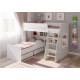 Двухъярусная кровать KidsBunkBed K-076 белый цвет 1842 × 1784 × 1357 Двухъярусная кровать KidsBunkBed K-076 белый цвет 1842 × 1784 × 1357