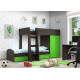 Двоярусне ліжко KidsBunkBed K-066 венге + дуб молочний 1560х1270х2710 мм