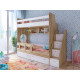 Двоярусне ліжко KidsBunkBed K-022 дуб сонома білий 2332х832х2016 мм Двоярусне ліжко KidsBunkBed K-022 дуб сонома білий 2332х832х2016 мм