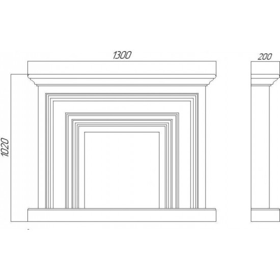 Декоративный портал для камина (фальш-камин) Aristocrat Decor FN007 Декоративный портал для камина (фальш-камин) Aristocrat Decor FN007