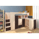 Низьке ліжко-горище KidsBunkBed K-009 дуб молочний блакит 2342х842(+800)х1430 мм Низьке ліжко-горище KidsBunkBed K-009 дуб молочний блакит 2342х842(+800)х1430 мм
