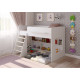 Низкая кровать-чердак KidsBunkBed K-034 белый цвет 1642 × 1255 × 1128 мм Низкая кровать-чердак KidsBunkBed K-034 белый цвет 1642 × 1255 × 1128 мм