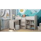 Низьке ліжко-горище KidsBunkBed K-0033 дуб молочний 1840х1034х1105 мм Низьке ліжко-горище KidsBunkBed K-0033 дуб молочний 1840х1034х1105 мм