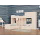 Триярусне ліжко KidsBunkBed K-082 дуб молочний блакит 326.5х195х200 см Триярусне ліжко KidsBunkBed K-082 дуб молочний блакит 326.5х195х200 см