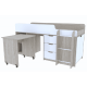 Низьке ліжко-горище KidsBunkBed K-0032 дуб сонома білий 2056х832х1070 см Низьке ліжко-горище KidsBunkBed K-0032 дуб сонома білий 2056х832х1070 см