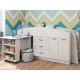 Низьке ліжко-горище KidsBunkBed K-0034 дуб молочний 2134х1680х1065 мм Низьке ліжко-горище KidsBunkBed K-0034 дуб молочний 2134х1680х1065 мм