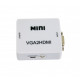 Перехідник з VGA на HDMI зі звуком MiNi VGA2HDMI Білий (VS7004213) Перехідник з VGA на HDMI зі звуком MiNi VGA2HDMI Білий (VS7004213)
