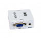 Перехідник з VGA на HDMI зі звуком MiNi VGA2HDMI Білий (VS7004213) Перехідник з VGA на HDMI зі звуком MiNi VGA2HDMI Білий (VS7004213)