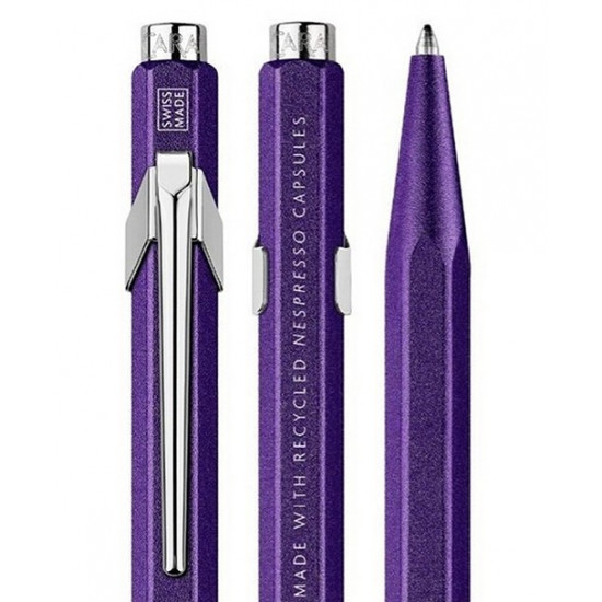 Ручка Caran d'Ache 849 Nespresso фіолетова + бокс Ручка Caran d'Ache 849 Nespresso фіолетова + бокс