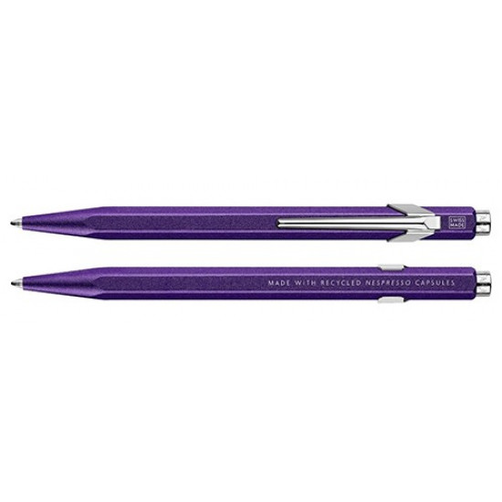 Ручка Caran d'Ache 849 Nespresso фіолетова + бокс Ручка Caran d'Ache 849 Nespresso фіолетова + бокс