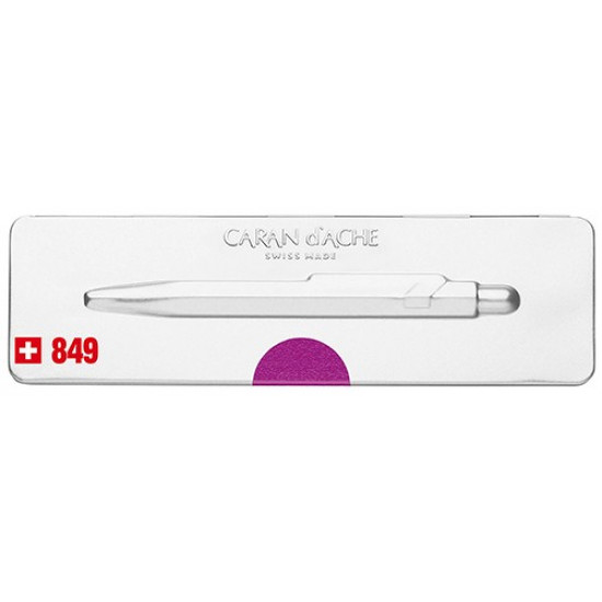 Ручка Caran d'Ache 849 Metal-X фіолетова + бокс Ручка Caran d'Ache 849 Metal-X фіолетова + бокс