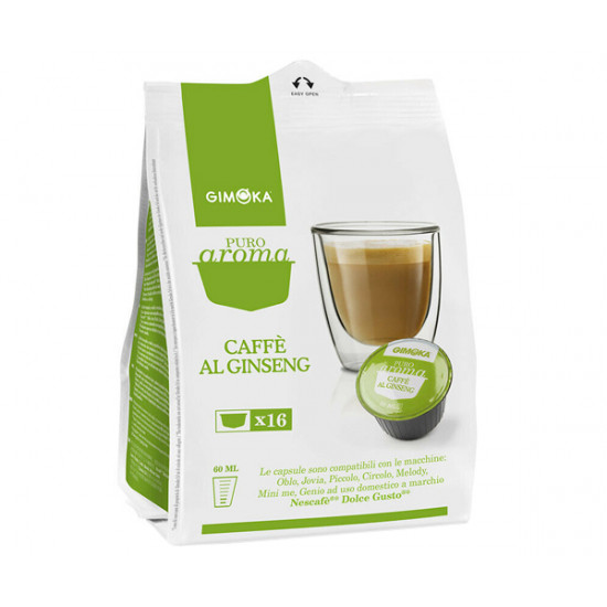 Кава в капсулах Gimoka Dolce Gusto Caffe Al Ginseng - 16 шт Кава в капсулах Gimoka Dolce Gusto Caffe Al Ginseng - 16 шт
