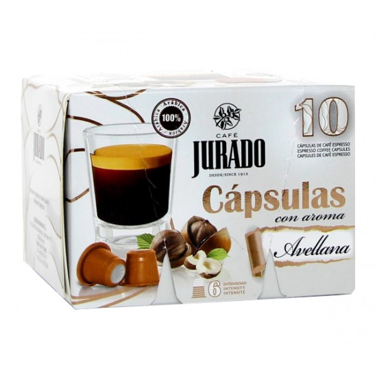 Кофе в капсулах Jurado Nespresso Avellana Лесной Орех 10 шт Кофе в капсулах Jurado Nespresso Avellana Лесной Орех 10 шт