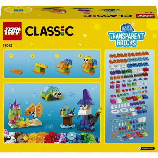 Конструктор LEGO Classic Прозорі кубики для творчості 500 деталей (11013) Конструктор LEGO Classic Прозорі кубики для творчості 500 деталей (11013)