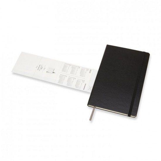 Щотижневик Moleskine Горизонтальний 2019-2020 середній Чорний (8058647629568) Щотижневик Moleskine Горизонтальний 2019-2020 середній Чорний (8058647629568)