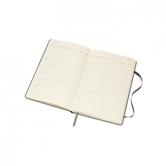 Щотижневик Moleskine Горизонтальний 2019-2020 середній Чорний (8058647629568) Щотижневик Moleskine Горизонтальний 2019-2020 середній Чорний (8058647629568)
