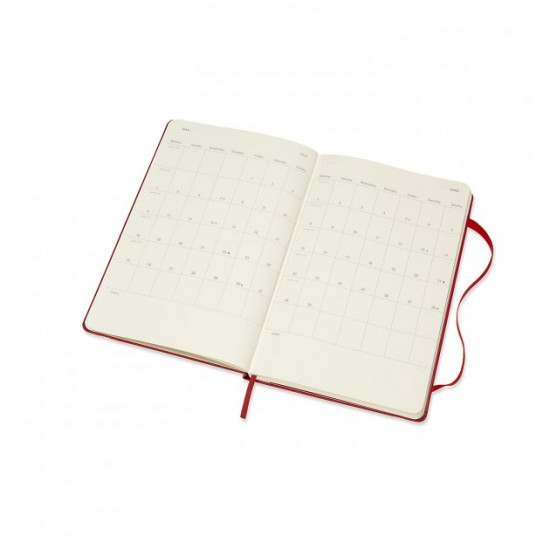 Щотижневик Moleskine Горизонтальний 2020 середній / Червоний (8058647629292) Щотижневик Moleskine Горизонтальний 2020 середній / Червоний (8058647629292)