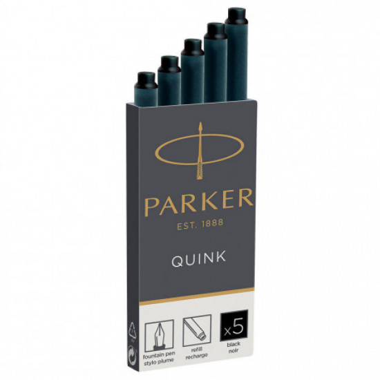Картриджі Parker Quink 5шт чорні 11 410BK Картриджі Parker Quink 5шт чорні 11 410BK