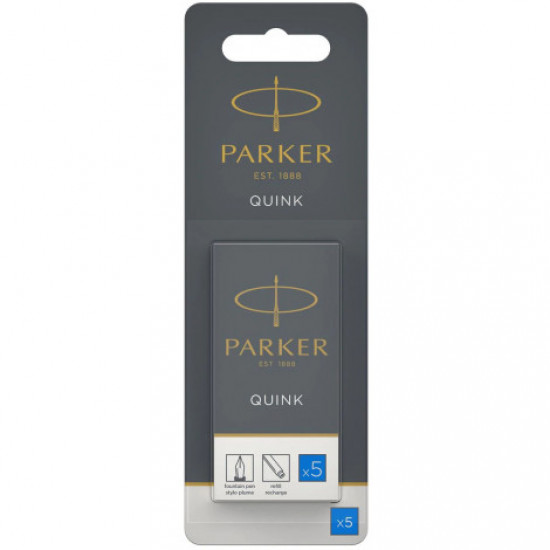 Картриджи Parker Quink 5шт синие - блистер 11 416BLU Картриджи Parker Quink 5шт синие - блистер 11 416BLU