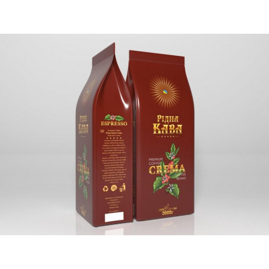 Кава в зернах Рідна Кава Сrema 3 кг. Кава в зернах Рідна Кава Сrema 3 кг.