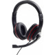 Наушники с микрофоном Gembird MHS-03-BKRD Наушники с микрофоном Gembird MHS-03-BKRD