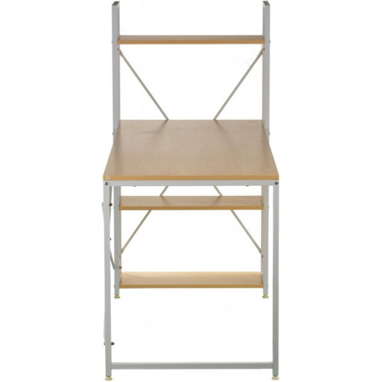 Стіл зі стелажем Special4You CROSS 1200 х 600 х 1210 мм Beige (E6224)
