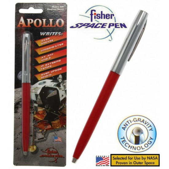 Автоматична кулькова ручка Fisher Space Pen Cap-O-Matic червона/хром Автоматична кулькова ручка Fisher Space Pen Cap-O-Matic червона/хром