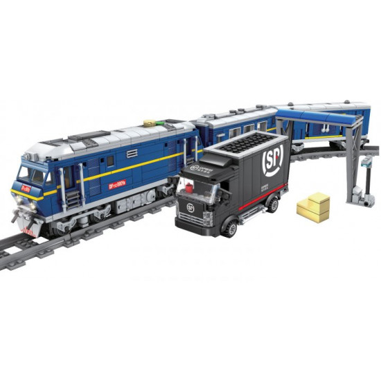 Конструктор ZIPP Toys Потяг DF11 Z із рейками синій (5320102)