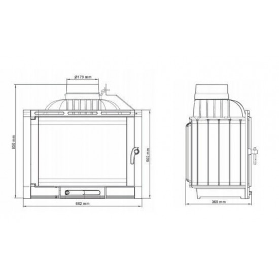 Камінна топка Nordflam ETNA 13 kW Камінна топка Nordflam ETNA 13 kW
