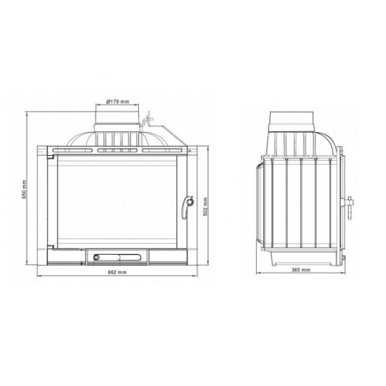 Камінна топка Nordflam Corno 14 kW Камінна топка Nordflam Corno 14 kW