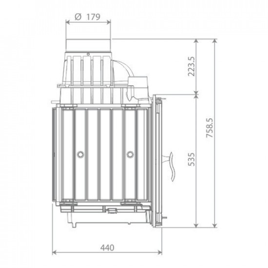 Камінна топка Nordflam LB CDP 14 кВт Камінна топка Nordflam LB CDP 14 кВт