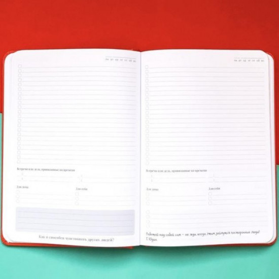 Ежедневник Хвост и Усы Diary My perfect day LifeFLUX А5 Красный русский язык Ежедневник Хвост и Усы Diary My perfect day LifeFLUX А5 Красный русский язык