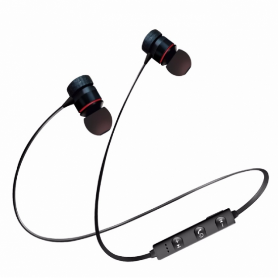 Беспроводные вакуумные наушники-гарнитура bluetooth с микрофоном с магнитной фиксацией XT-6 Черные Беспроводные вакуумные наушники-гарнитура bluetooth с микрофоном с магнитной фиксацией XT-6 Черные