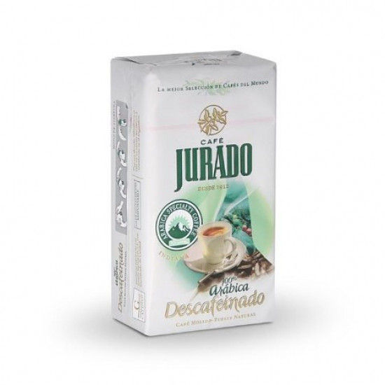 Молота кава Jurado Descafeinado 100% Arabica Natural 250 гр Молота кава Jurado Descafeinado 100% Arabica Natural 250 гр