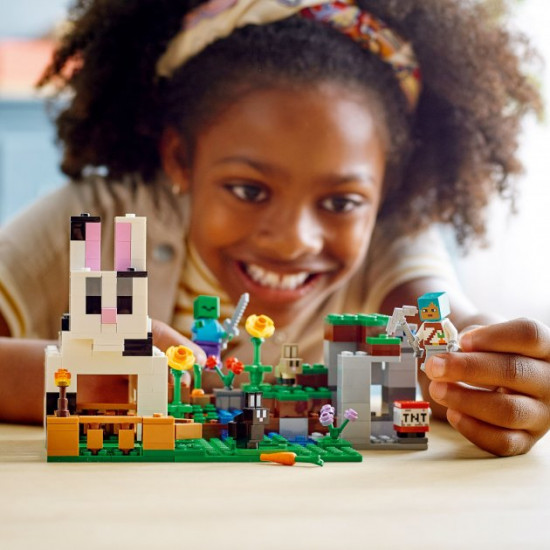 Конструктор LEGO Minecraft Кроліче Ранчо 340 деталей (21181) Конструктор LEGO Minecraft Кроліче Ранчо 340 деталей (21181)